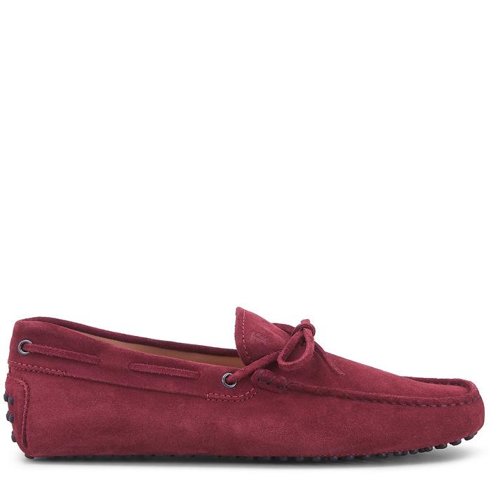 burgundy driving shoes