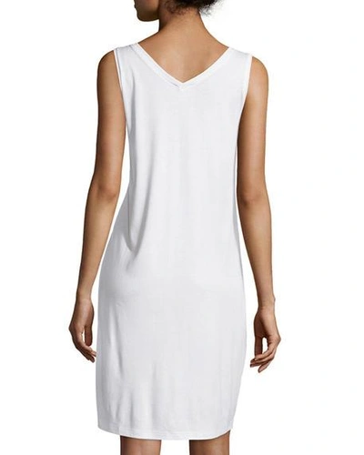 Hanro Pure Essence Sleeveless Nightgown In Off White