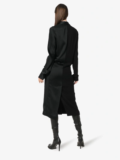 Shop Haider Ackermann Long Sleeve Maxi Coat In Black