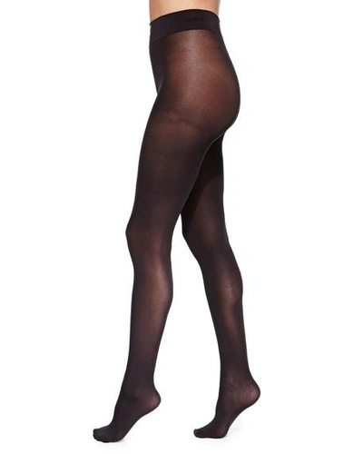 Shop Wolford Pure 50 Basic Opaque Tights, Black
