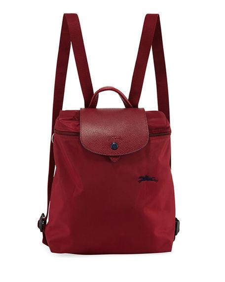 Le Pliage Club Nylon Backpack In Garnet Red
