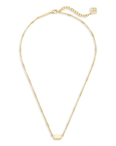 Shop Kendra Scott Fern Pendant Necklace In Gold