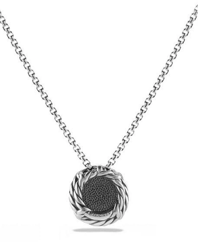 Shop David Yurman Petite Chatelaine Pendant Necklace In Black Onyx