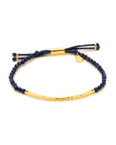 Shop Gorjana Power Gemstone Lapis Bracelet For Wisdom, Gold