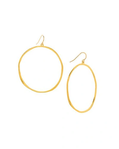 Shop Gorjana G Ring Hoop Drop Earrings, Gold