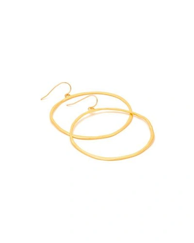 Shop Gorjana G Ring Hoop Drop Earrings, Gold
