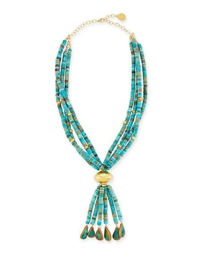 Shop Devon Leigh Multi-strand Turquoise Necklace