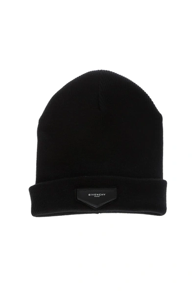 Shop Givenchy Logo Patch Beanie