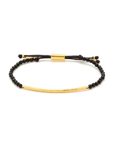 Shop Gorjana Power Gemstone Black Onyx Bracelet For Protection, Gold