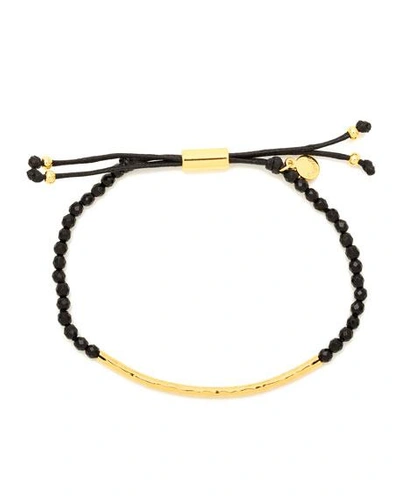 Shop Gorjana Power Gemstone Black Onyx Bracelet For Protection, Gold