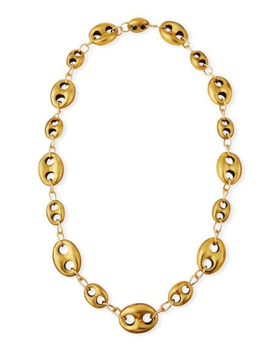 Shop Viktoria Hayman Marine Open-link Golden Foil Chain Necklace