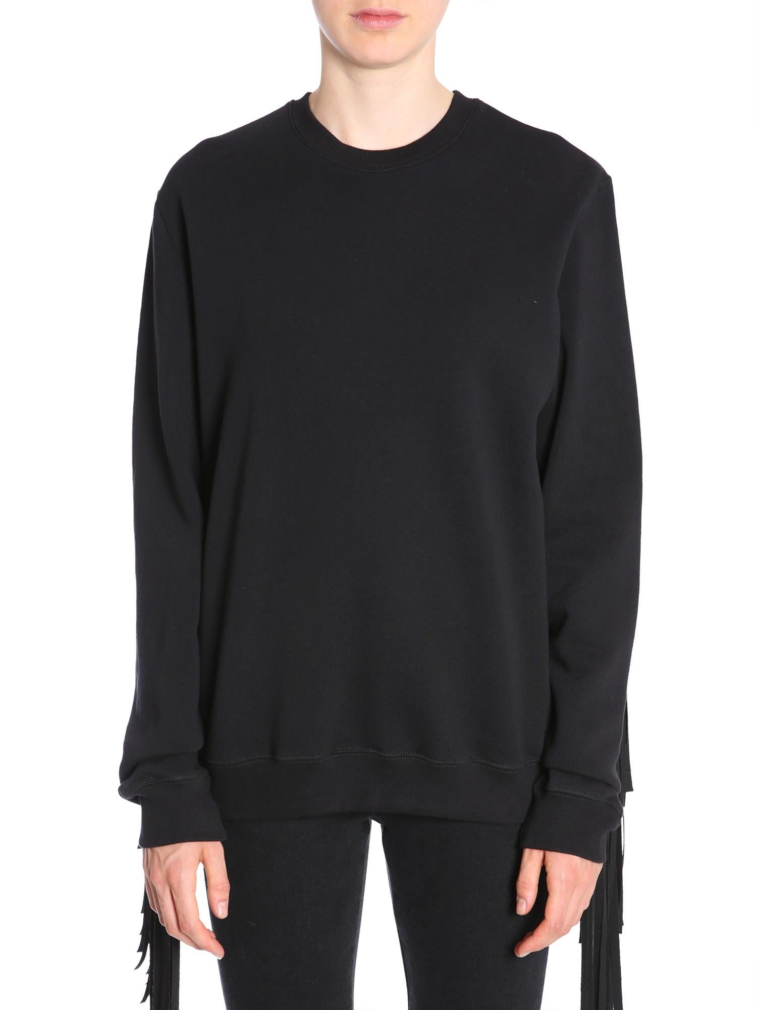 msgm fringe sweatshirt