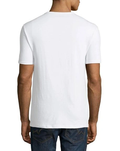 Neiman Marcus Men's 3-pack Cotton Stretch T-shirts In White