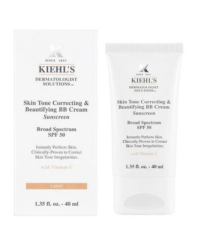 Shop Kiehl's Since 1851 1.35 Oz. Skin Tone Correcting And Beautifying Bb Cream Spf 50 In Fair