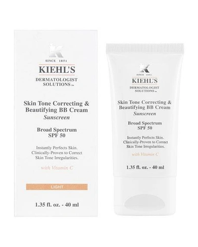 Shop Kiehl's Since 1851 1.35 Oz. Skin Tone Correcting And Beautifying Bb Cream Spf 50 In Fair/light