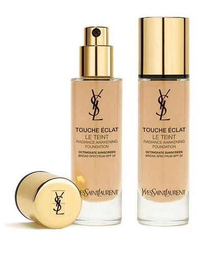 Shop Saint Laurent 1 Oz. Touche Eclat Le Teint Radiance Awakening Foundation Spf 22 In B30 Almond