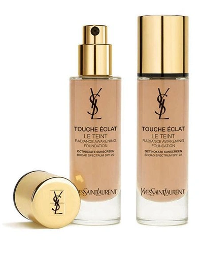 Shop Saint Laurent 1 Oz. Touche Eclat Le Teint Radiance Awakening Foundation Spf 22 In B40 Sand