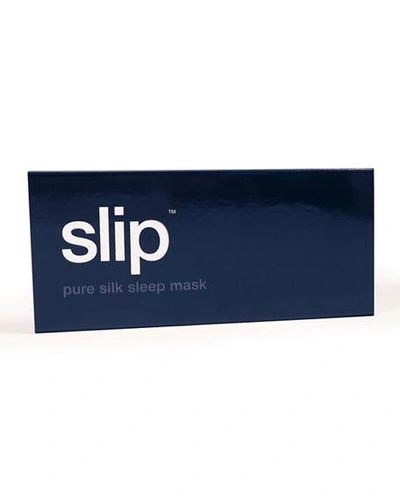 Shop Slip Silk Pure Silk Sleep Mask In Navy