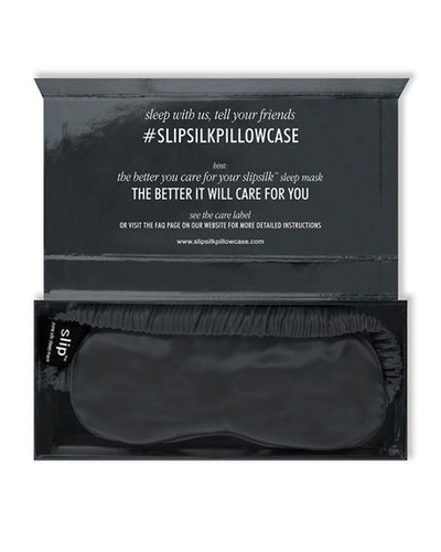 Shop Slip Silk Pure Silk Sleep Mask In Charcoal