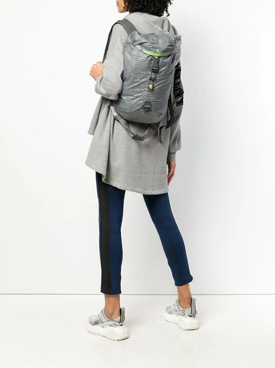 Shop Adidas By Stella Mccartney Snake Print Effect Backpack - Grey