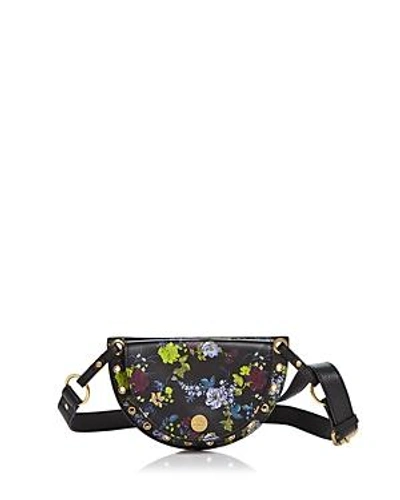 Shop See By Chloé See By Chloe Kriss Convertible Leather Belt Bag In Black/gold