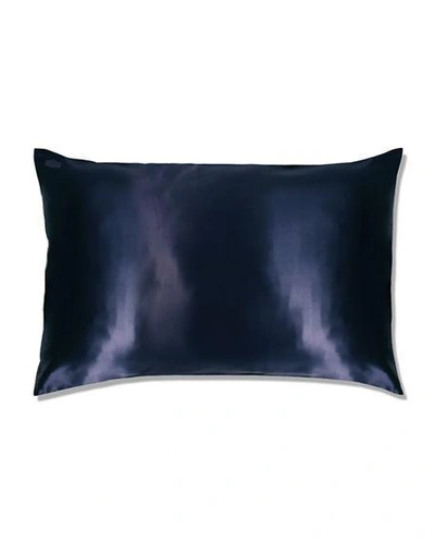 Shop Slip Silk Pure Silk Pillowcase, Queen In Navy