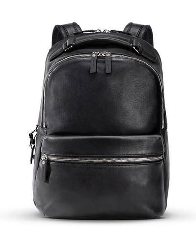 Shop Shinola Men's Runwell Leather Backpack In Black