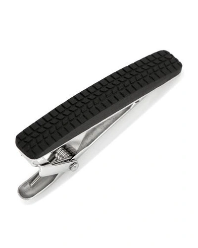 Shop Cufflinks, Inc Carbon Fiber Tire-tread Tie Bar In Black