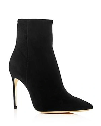 Shop Brian Atwood Women's Vida Suede High-heel Booties In Black