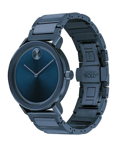Shop Movado Men's 40mm Bold Evolution Watch, Blue