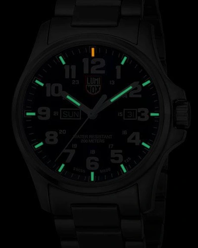 Shop Luminox Men's Field Bracelet Watch In Silver