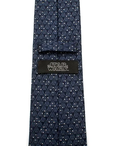 Shop Cufflinks, Inc Star Wars Darth Vader Jacquard Silk Tie In Navy
