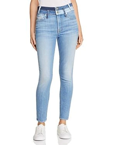 Shop 7 For All Mankind High Waist Ankle Skinny Jeans In Patchwork Found 9