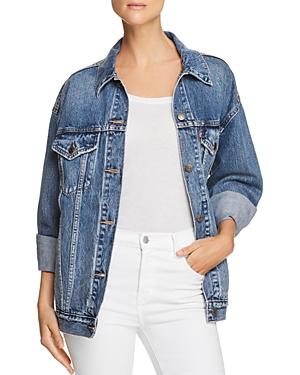 levi's baggy trucker cotton denim jacket