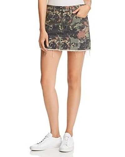 Shop Hudson Viper Denim Mini Skirt In Camo In German Camo