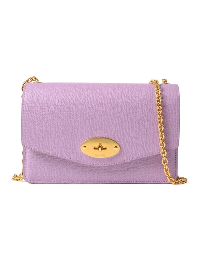 Shop Mulberry Small Darley Bag In Vlilac