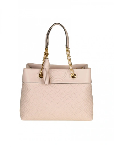 Shop Tory Burch "fleming Small Tote" Hand Bag Color Rose Cyprus In Pink