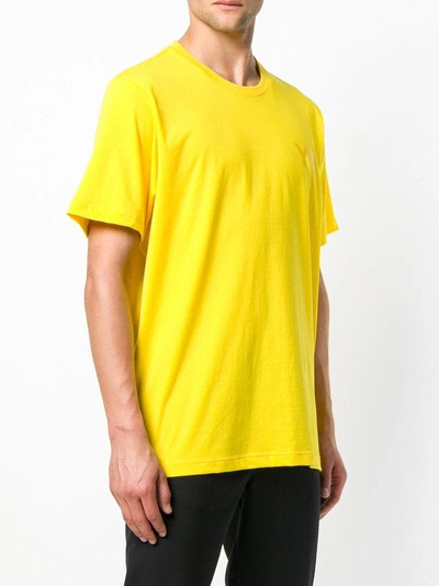 Shop Y-3 Logo T-shirt In Yellow & Orange