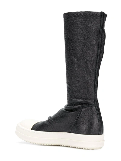 Shop Rick Owens Stocking Sneakers In Black