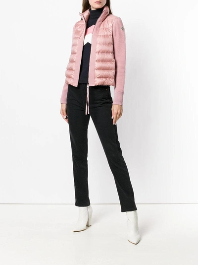 MONCLER 衬垫夹克 - 粉色