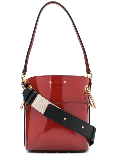 Shop Chloé Roy Bucket Bag - Red