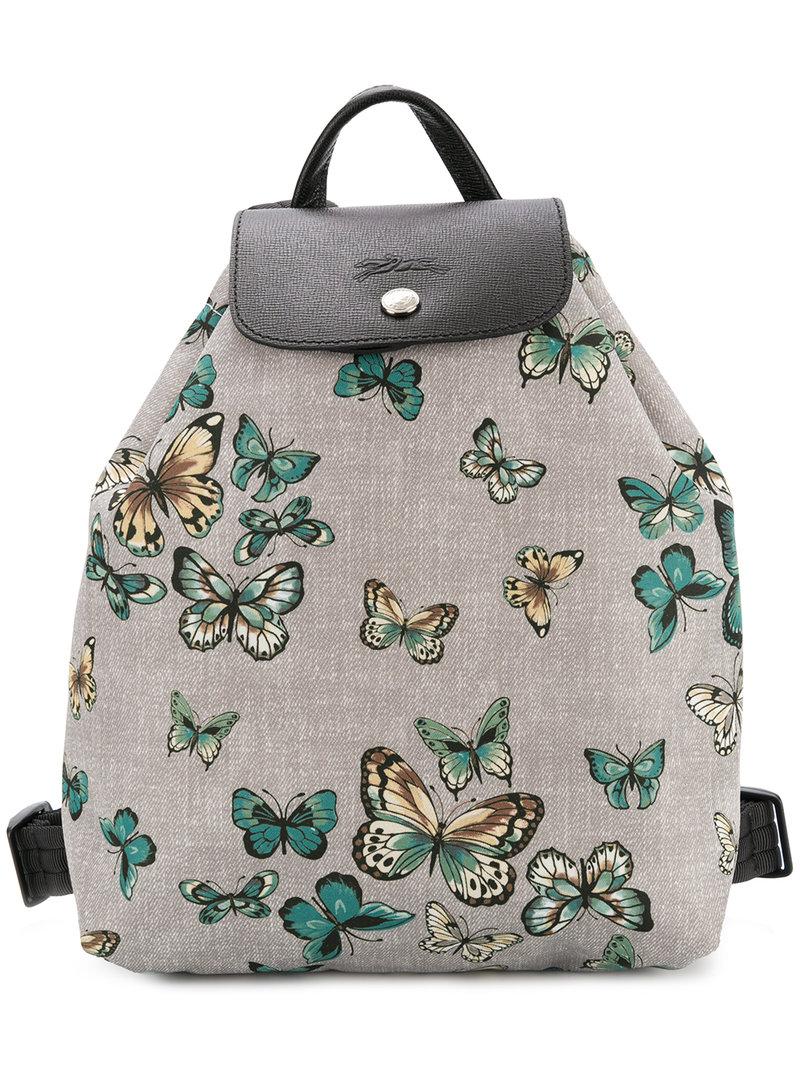longchamp butterfly backpack