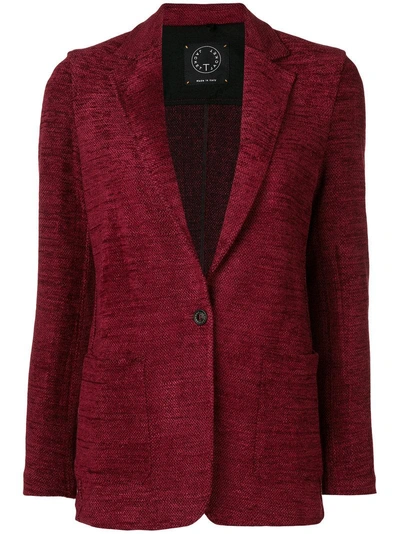 Shop T-jacket T Jacket Classic Fitted Blazer - Red