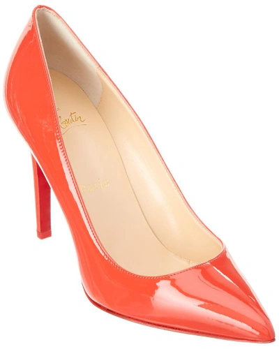 Shop Christian Louboutin Pigalle 100 Patent Pump In Red