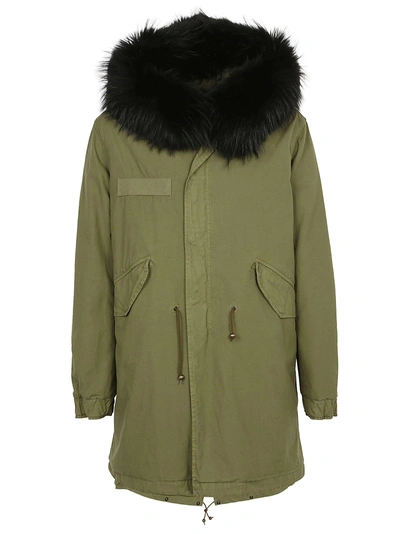 Shop Mr & Mrs Italy Mr & Mrs Fur Parka In Army