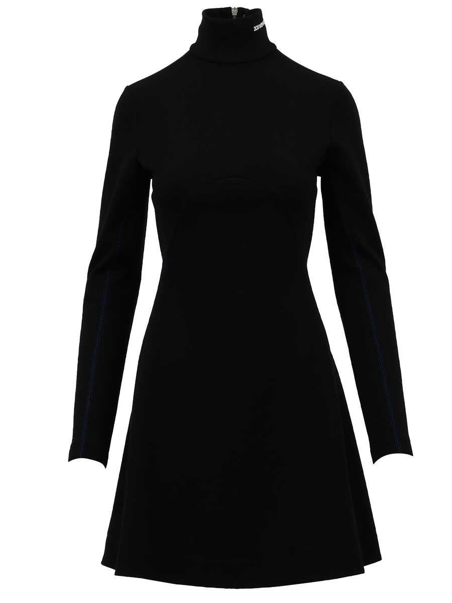 turtleneck skater dress