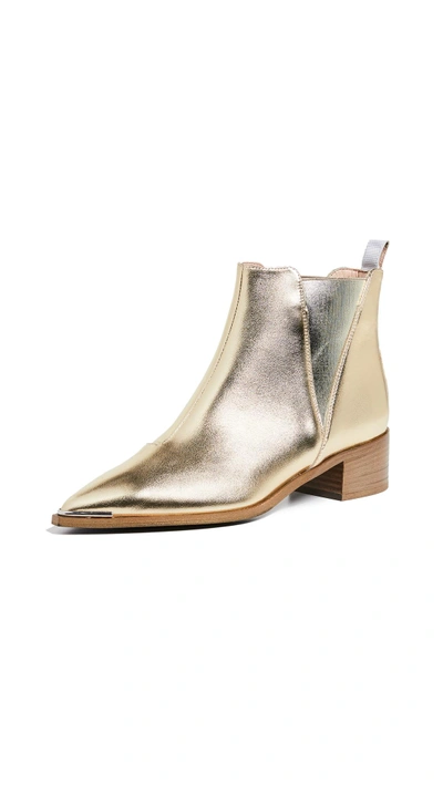 Shop Acne Studios Jensen Booties In Gold