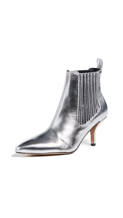 Shop Diane Von Furstenberg Mollo Booties In Silver