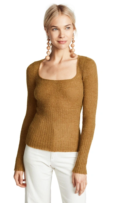 Shop Jacquemus Dao Sweater In Camel