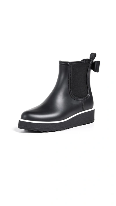 Kate Spade Classic Bow Rain Boots In Black | ModeSens